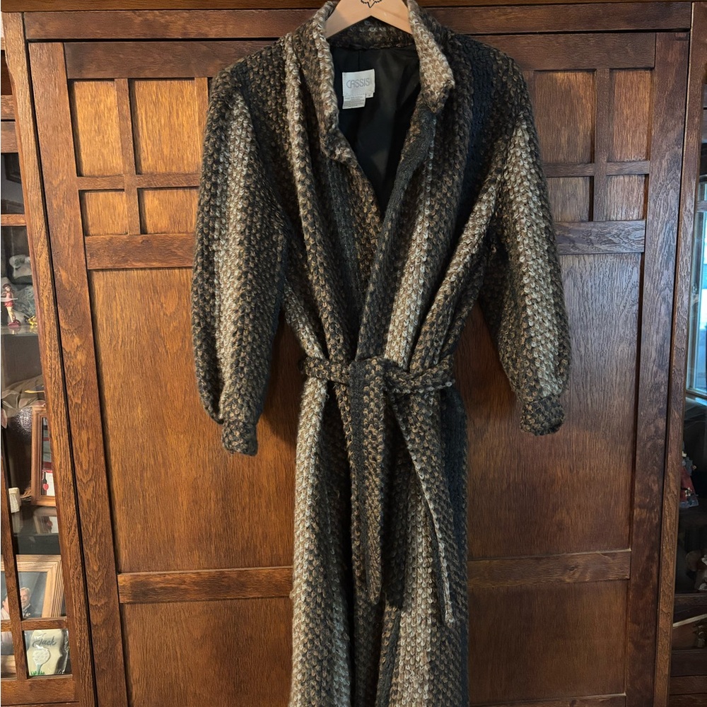 Vintage Elegant Women's Patterned Coat